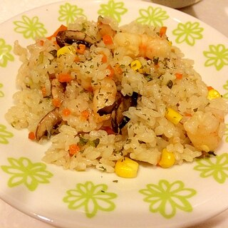 炊飯器で作る☆簡単シーフードピラフ☆